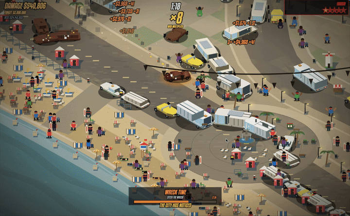 Coastal Multi-Car Pileup